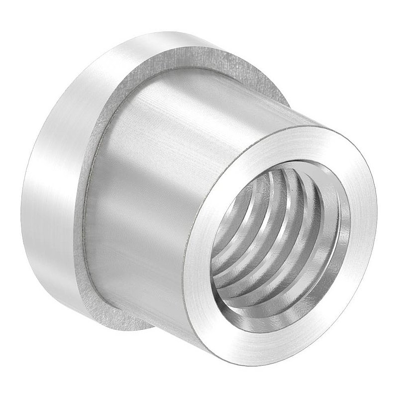 Gewindehülse, passend zu Torband 120-M12-VA, für Rohr 42,4mm, V2A