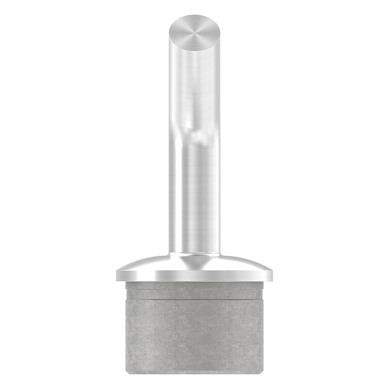 Rohrabschlussstopfen mit Stift 135°, für Rohr 42,4x2,5mm, V2A