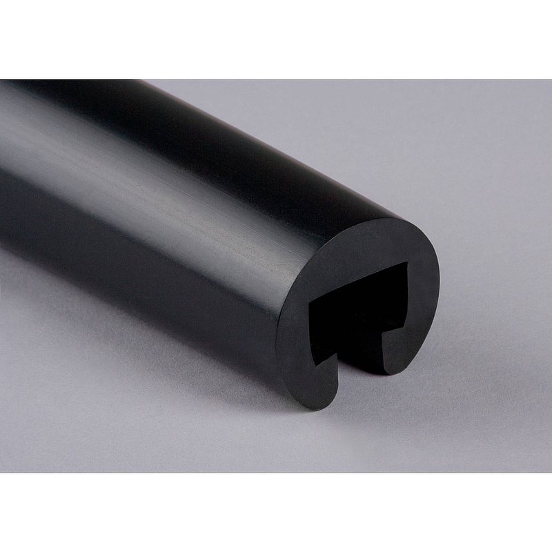 Kunststoffhandlauf Ø 40mm für 25x15mm, schwarz