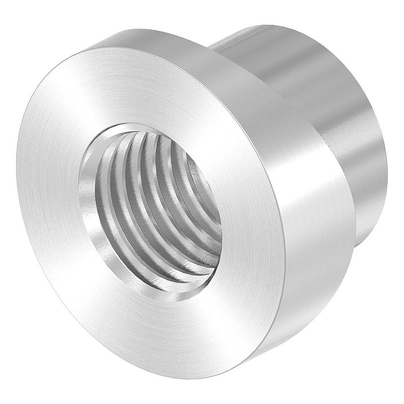 Gewindehülse, passend zu Torband 120-M16-VA, für Rohr 48,3mm, V2A