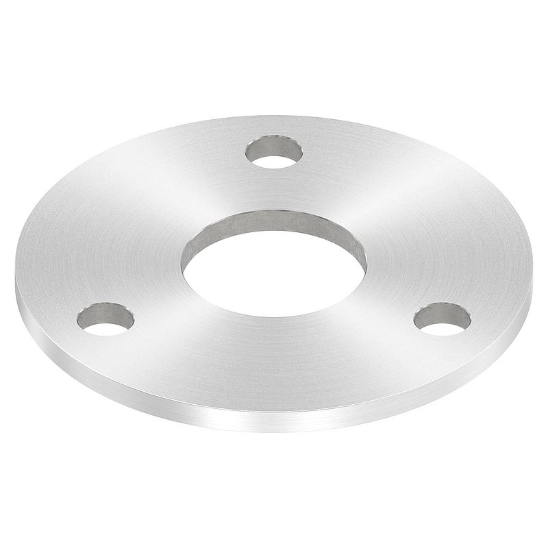 Ankerplatte Ø 120x6mm, mit Rundschliff, V2A