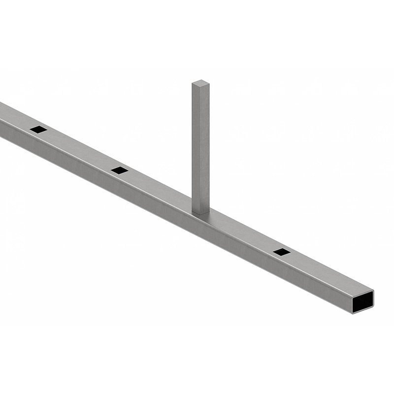 Rechteckrohr 30x20x2mm, gelocht, L: 3000mm