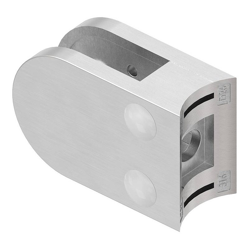 Glass clamp mod. 16, connection: 26.9mm, AISI316
