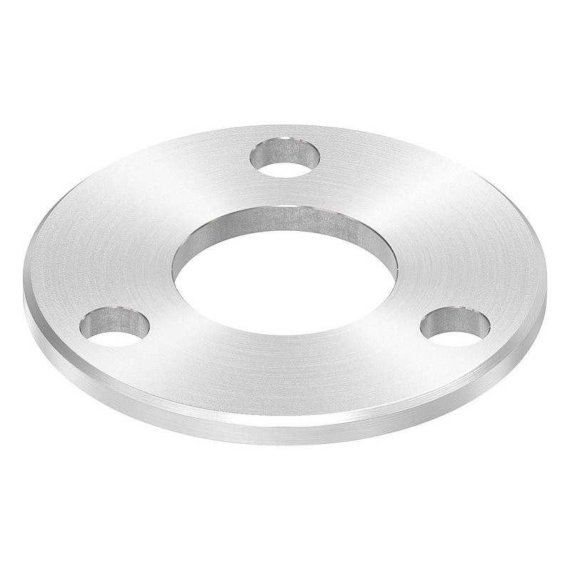 Ankerplatte Ø 100x6mm, mit Rundschliff und Fase, V2A