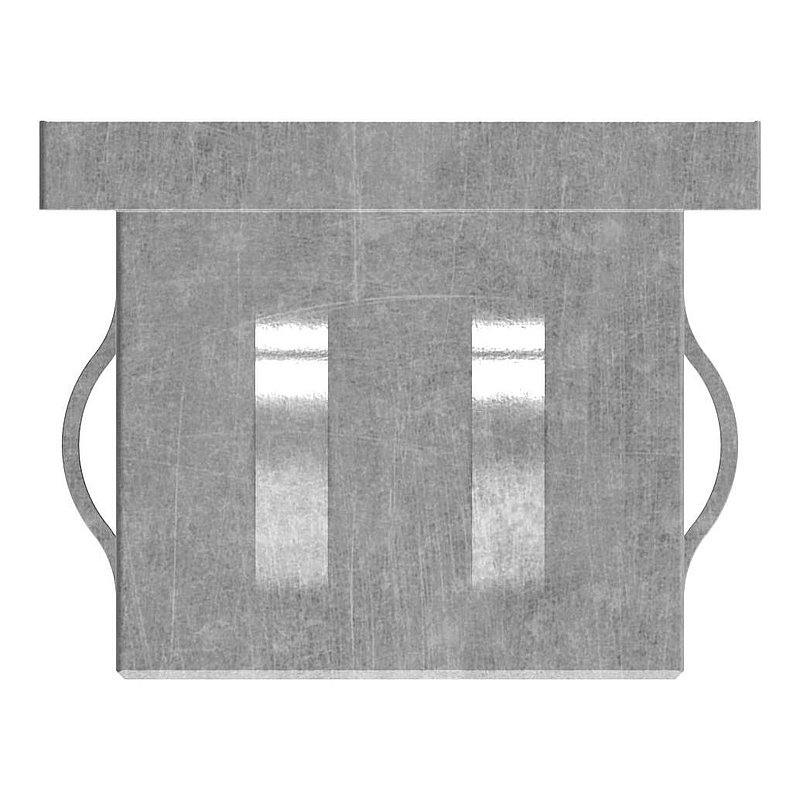 Steel end cap, for, rectangular tube 40x30mm