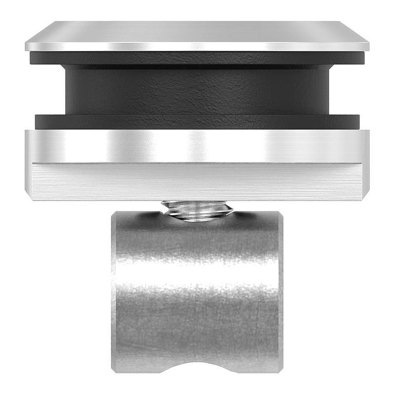 Wandhalter für Laufschiene an Glaswänden, V2A