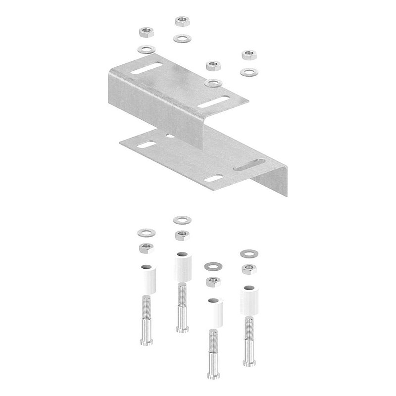 Guide bracket, double, AISI304