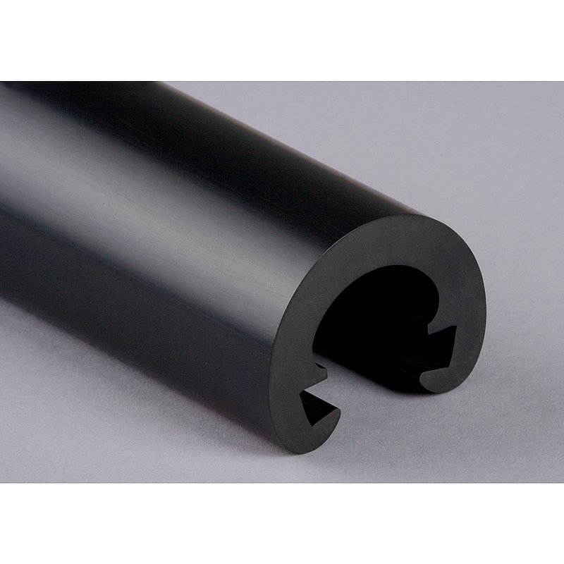 Kunststoffhandlauf Ø 55mm für 40x8mm, schwarz