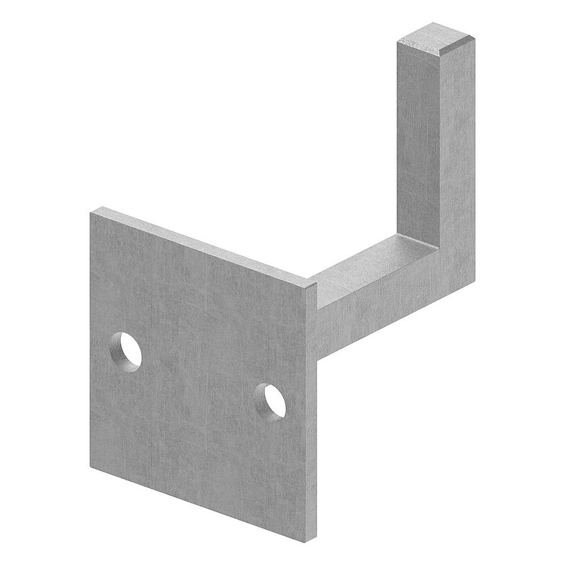 Handlaufträger mit Ronde 60x60x4mm