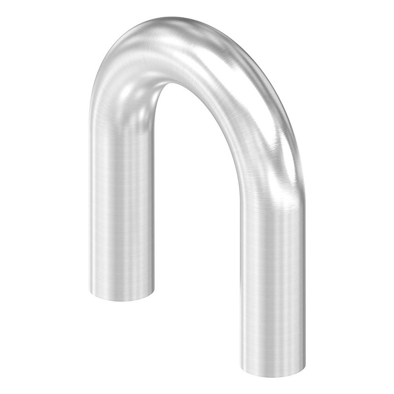 Tube bend 180°, made of 48.3x2.5mm tube, AISI304