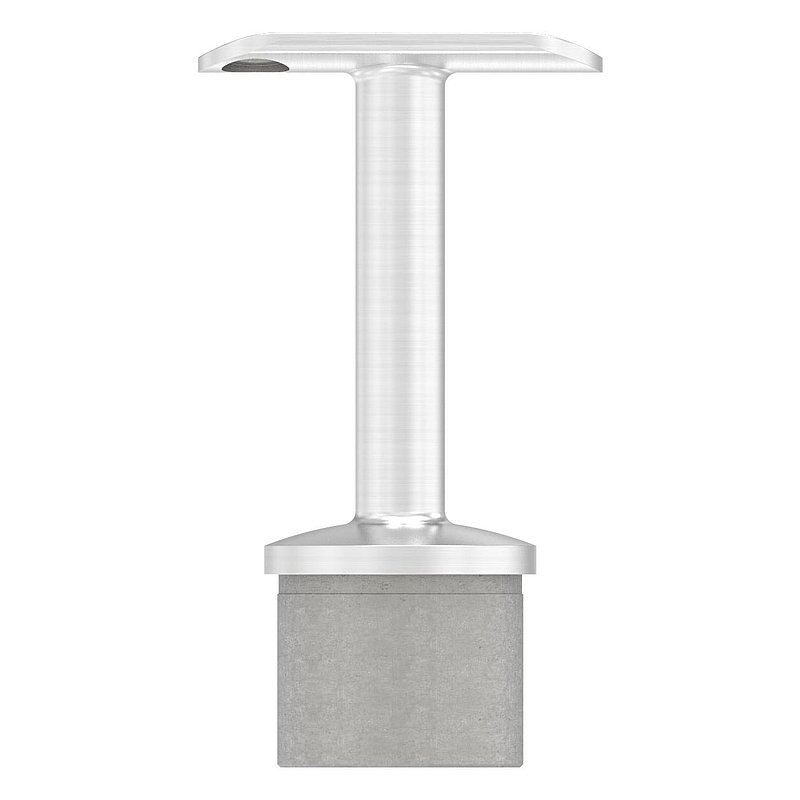 Rohrabschlussstopfen für Rohr 42,4x2,0mm, Handlaufanschlussplatte: 42,4mm, V2A