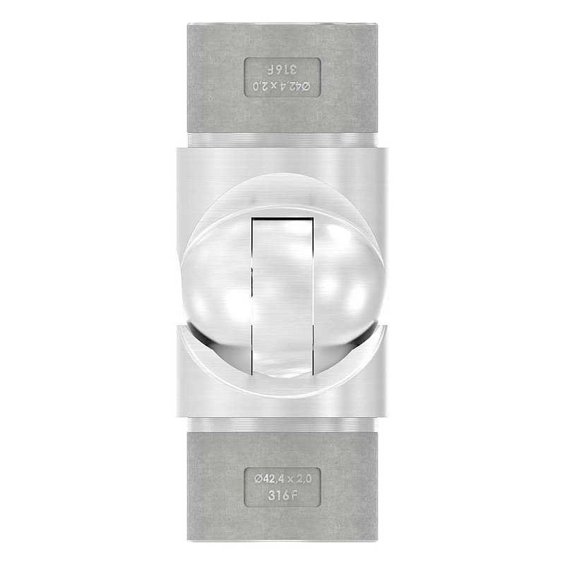 Gelenkstück hohl für Kabel, für Rohr 42,4x2,0mm, V4A