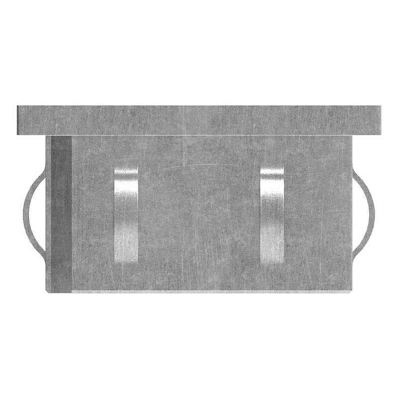 Steel end cap, for square tube 60x60mm