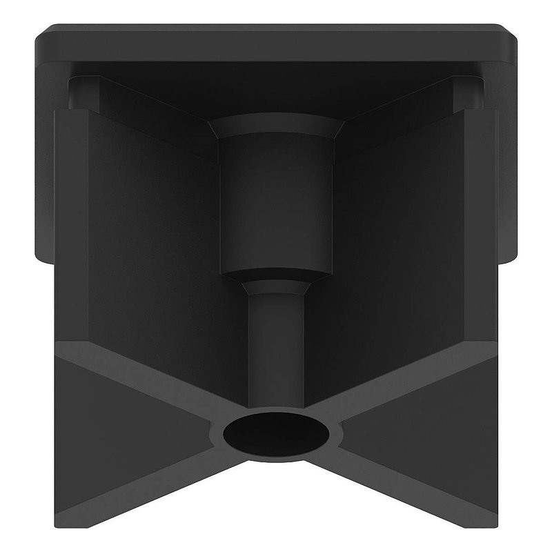 Kunststoffkappe für Quadratrohr 50x50mm mit M10