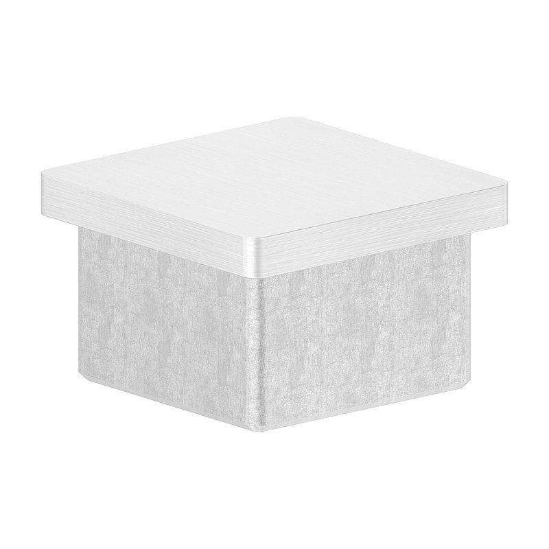 Einsteckkappe, für Rohr 40x40x3,0mm, V4A