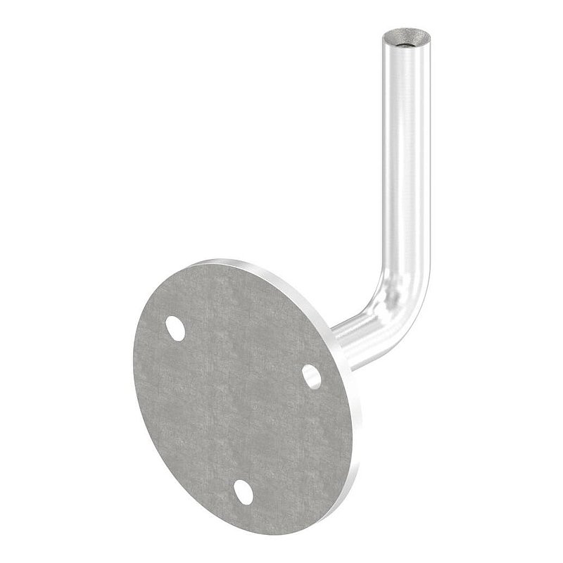 Handlaufhalter mit oben Innengewinde M6 (Ronde und Bügel verschweißt), V2A