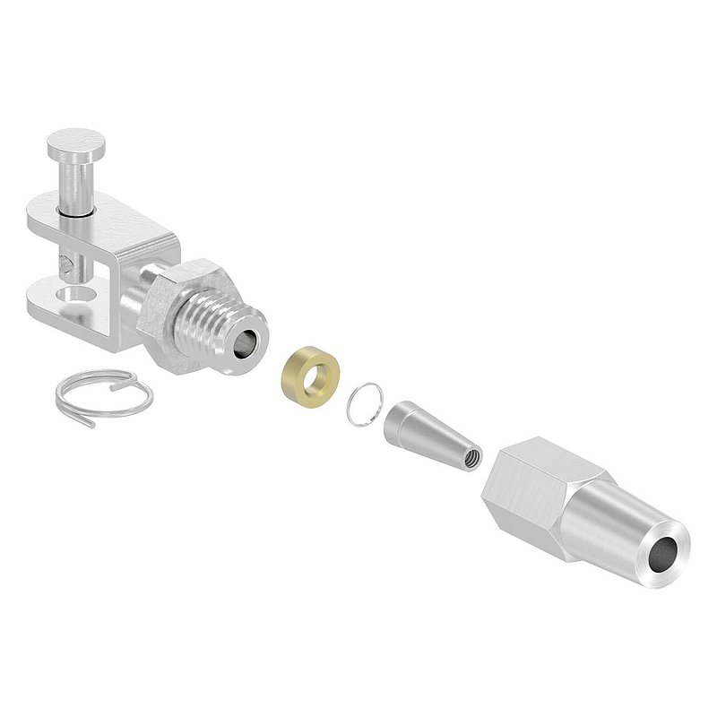 Fork terminal for self-assembly for cable Ø 3mm, AISI316