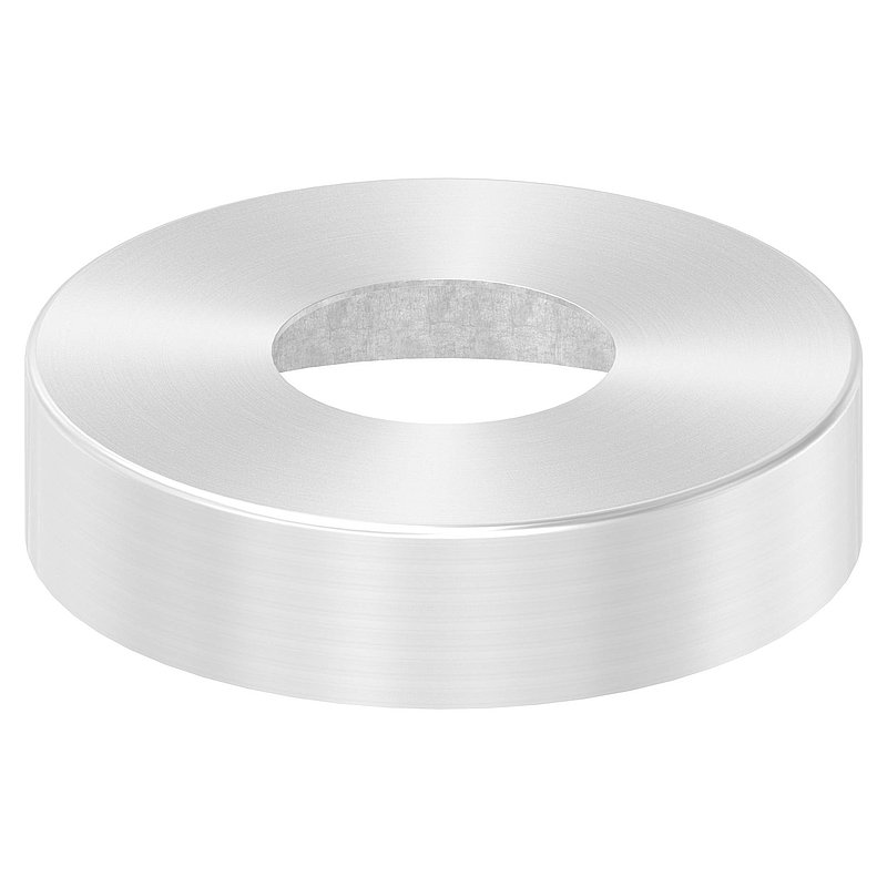 Abdeckrosette, 105x25mm, mit Bohrung 43mm, V2A