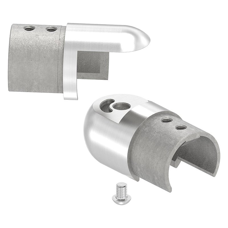 Flexible connector for grooved tube 42.4 mm, AISI316