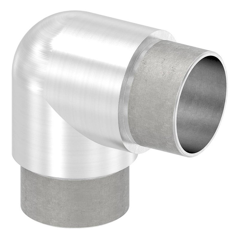 Rohrbogen 90° eng, für Rohr 42,4x3mm, V2A