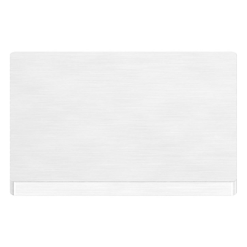 Ankerplatte, 80x80x6mm, mit Längsschliff, V2A