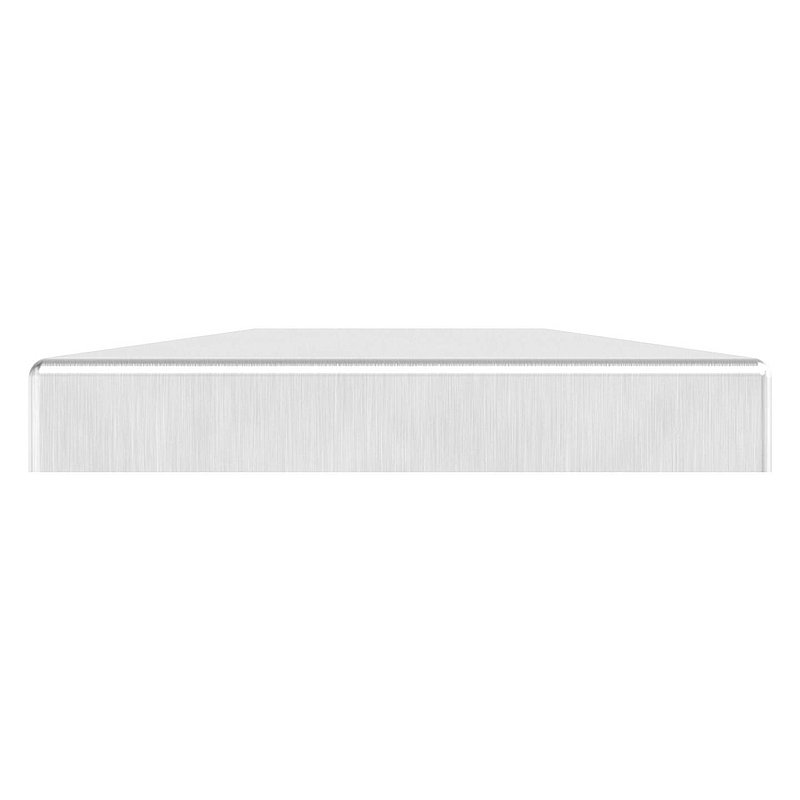 Abdeckrosette, 129x129x25mm für 60x60mm, V4A