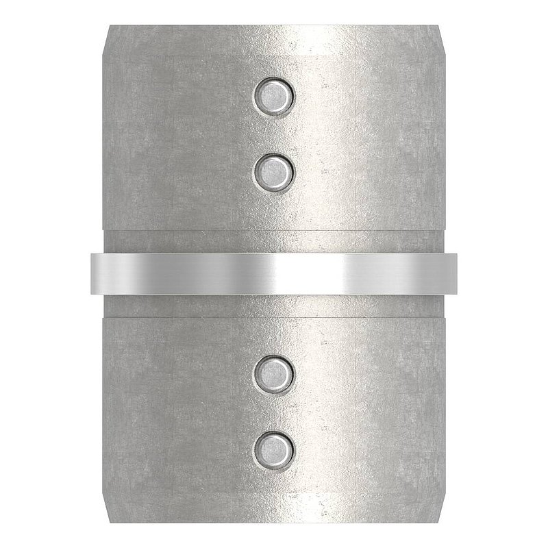 Rohrverbinder für Nutrohr 48,3mm, V2A