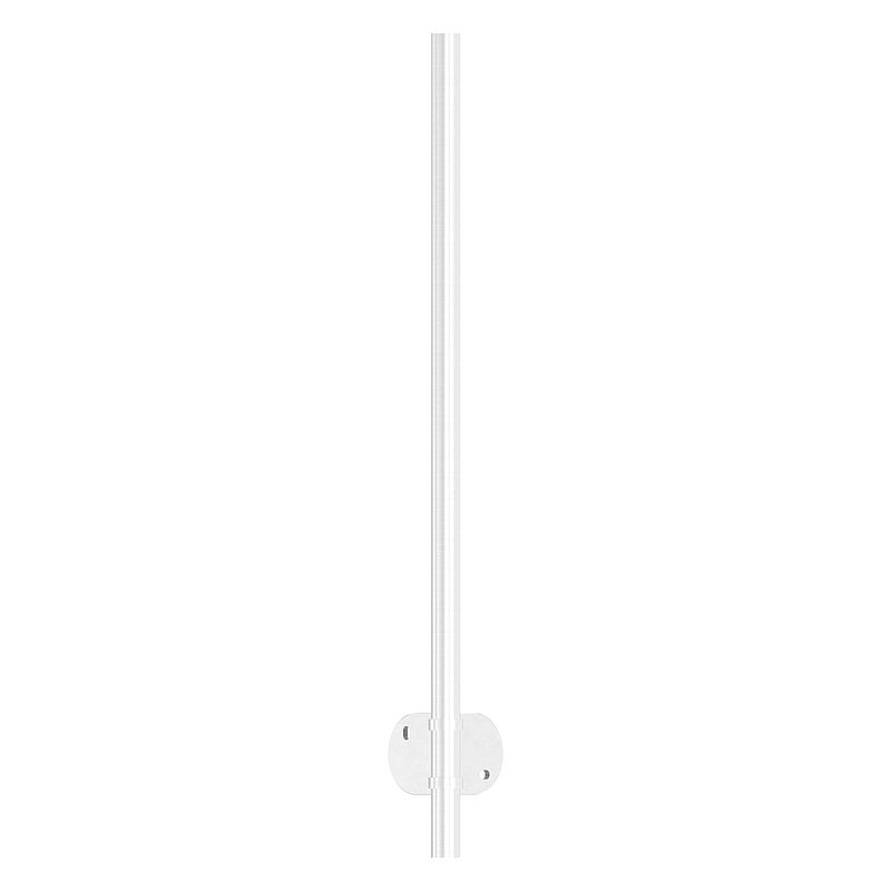 Edelstahlpfosten V2A zur Wandmontage für 90° Außeneck, H: 1190mm