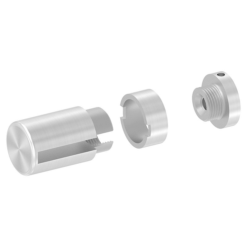 Brenk base holder for flat bars 40x6mm, AISI304