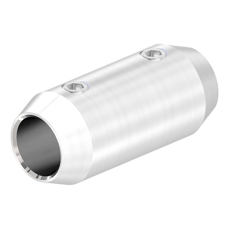 Stabverbinder für 10mm Rund, L: 36mm, Ø 16mm, V2A