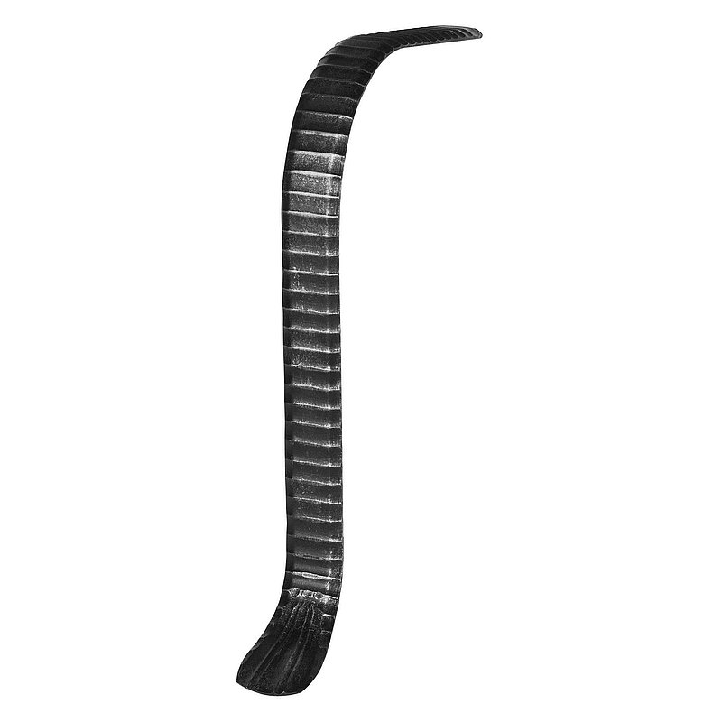 Handlaufanfänger S235JR, 50x10mm, geschwungen