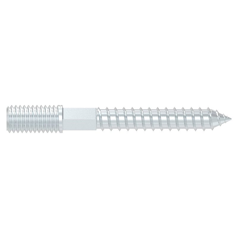 Stockschraube M10x80mm, Stahl verzinkt