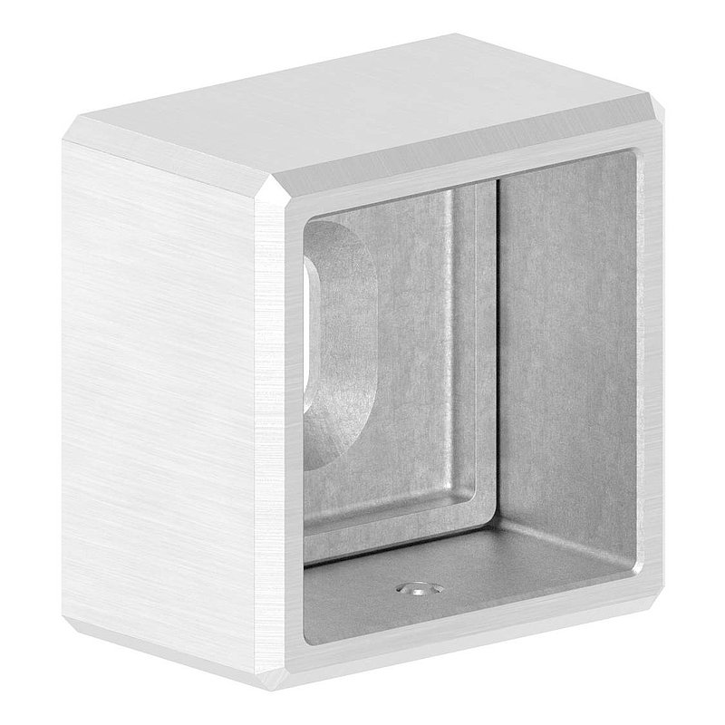 Wandbefestigung für Quadratrohr 40x40mm, V2A