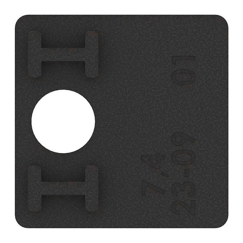 1 pair rubber for mod. 36, for sheet 3,0mm