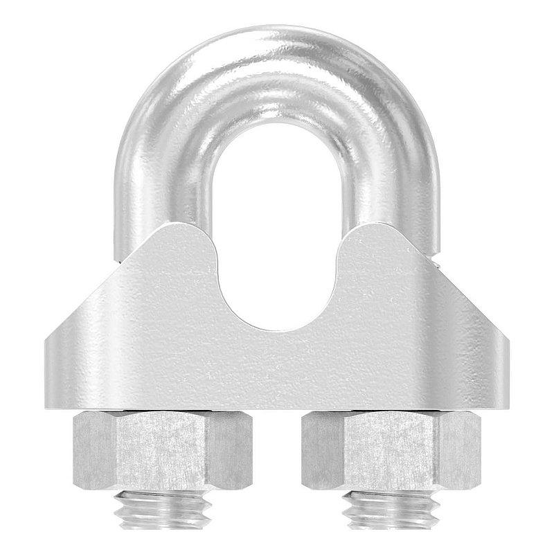 Serre-câble avec étrier pour câble 5mm, V4A