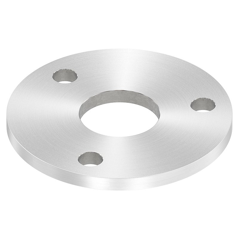 Ankerplatte Ø 120x8mm, mit Rundschliff, V2A