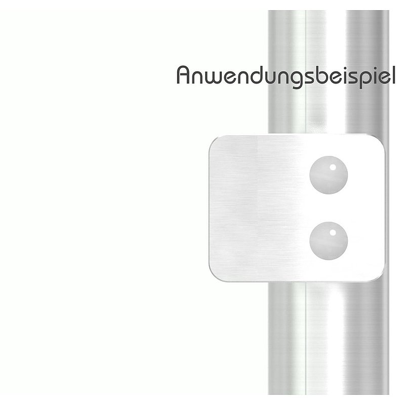 Sichtschutz Endglasklemme Mod. 26, V4A