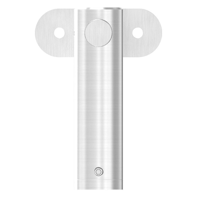 Support mural de main-courante avec articulation, plaque de fixation plate, V2A