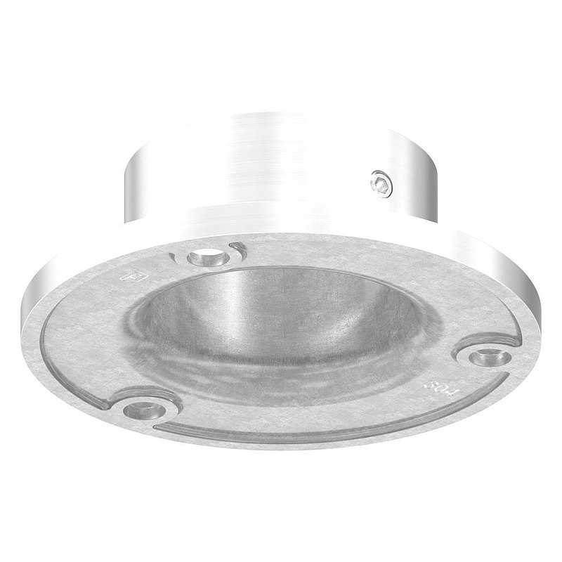 Wall and floor anchor, for 40.0 mm tube, AISI304