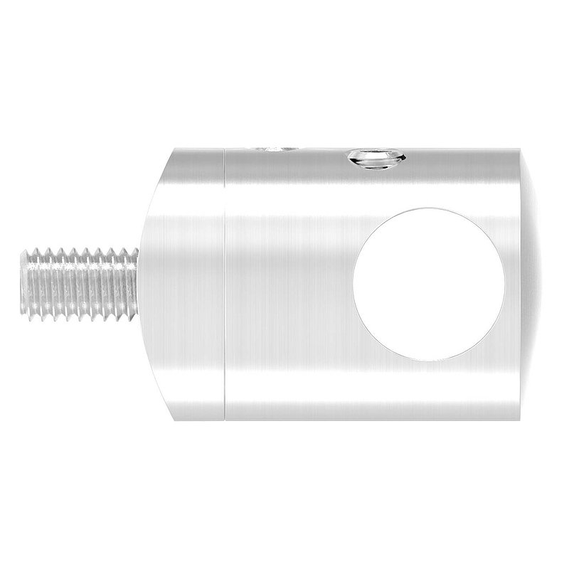 Cross bar holder for butt joint, for 42.4 mm tube, 12.2 mm bore, AISI304