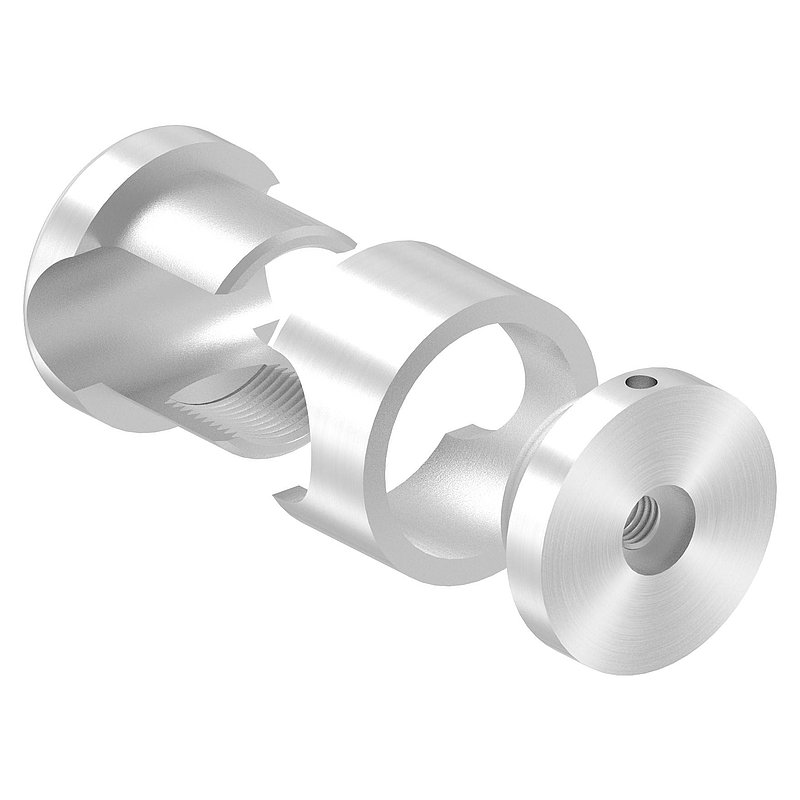 Brenk Grundhalter für Stäbe Ø 20mm, V2A