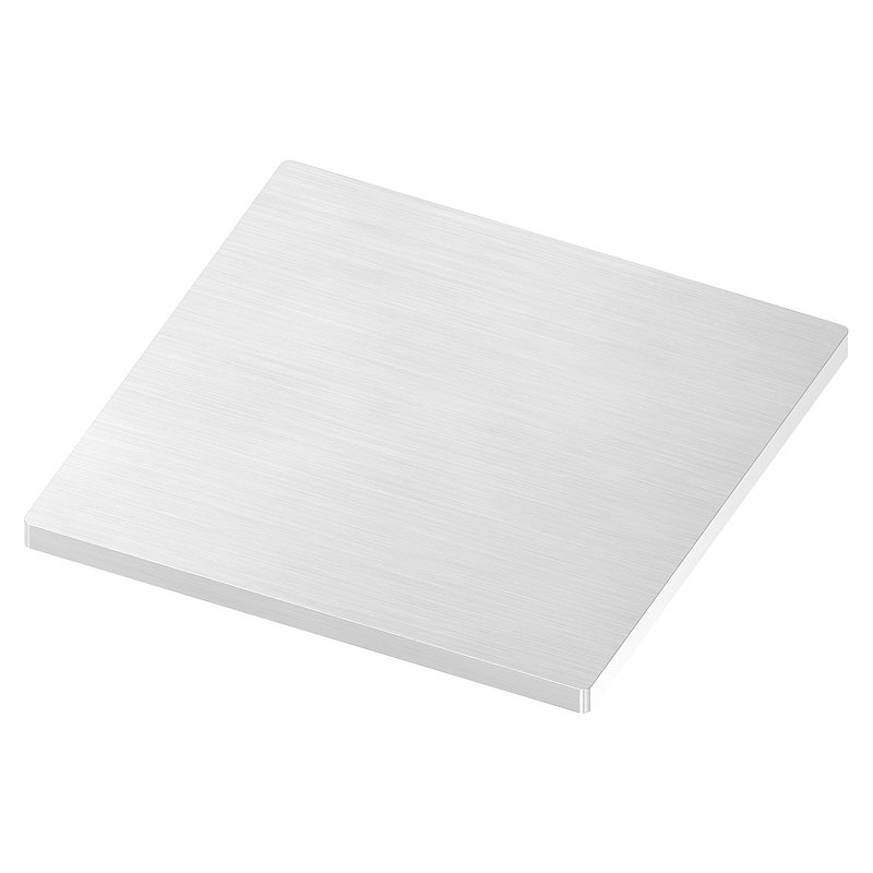 Ankerplatte, 120x120x6mm, mit Längsschliff, V2A