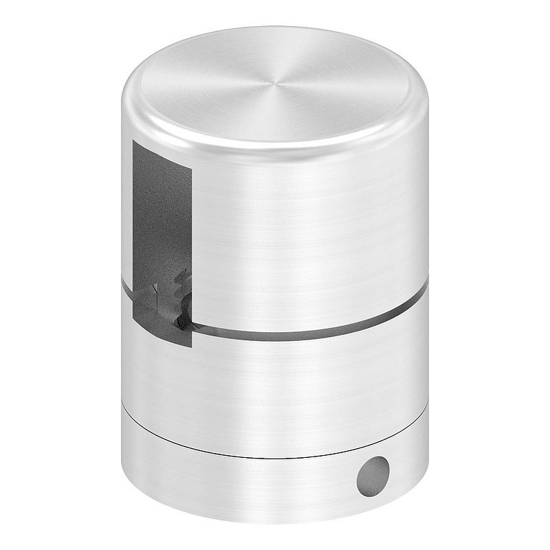Brenk, support de base pour barreaux plats 20x8mm, ALU