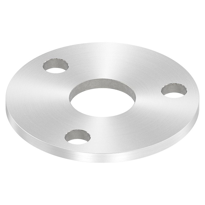 Ankerplatte Ø 100x6mm, mit Rundschliff, V2A