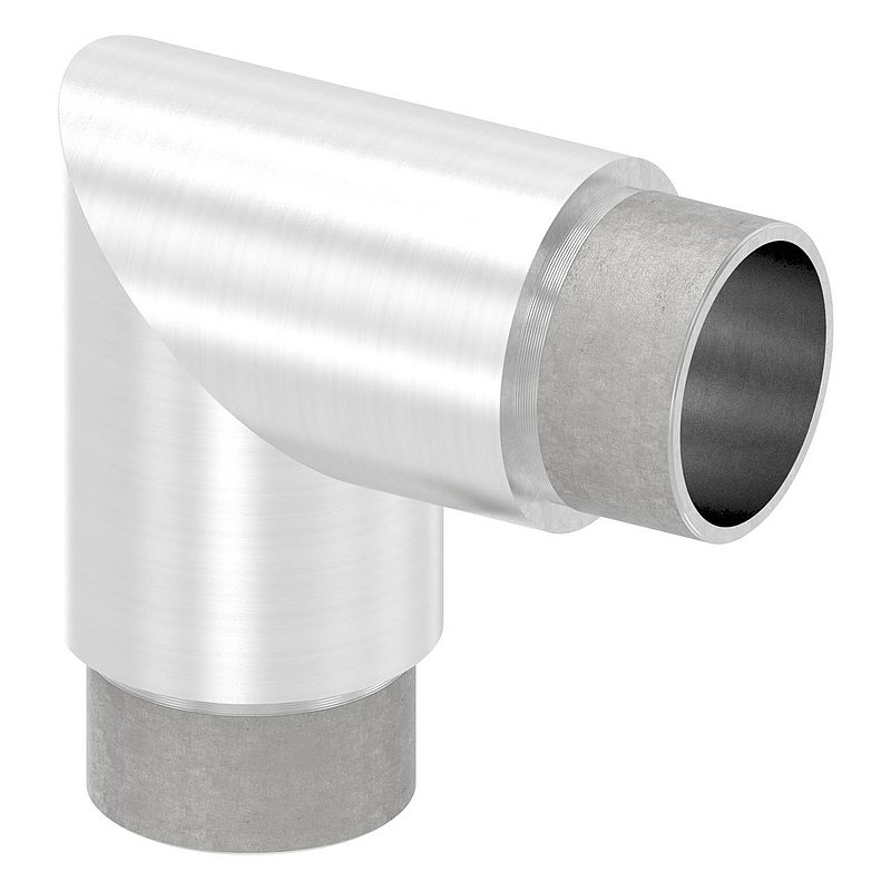 Eckstück 90°, für Rohr 42,4x3,0mm, V2A