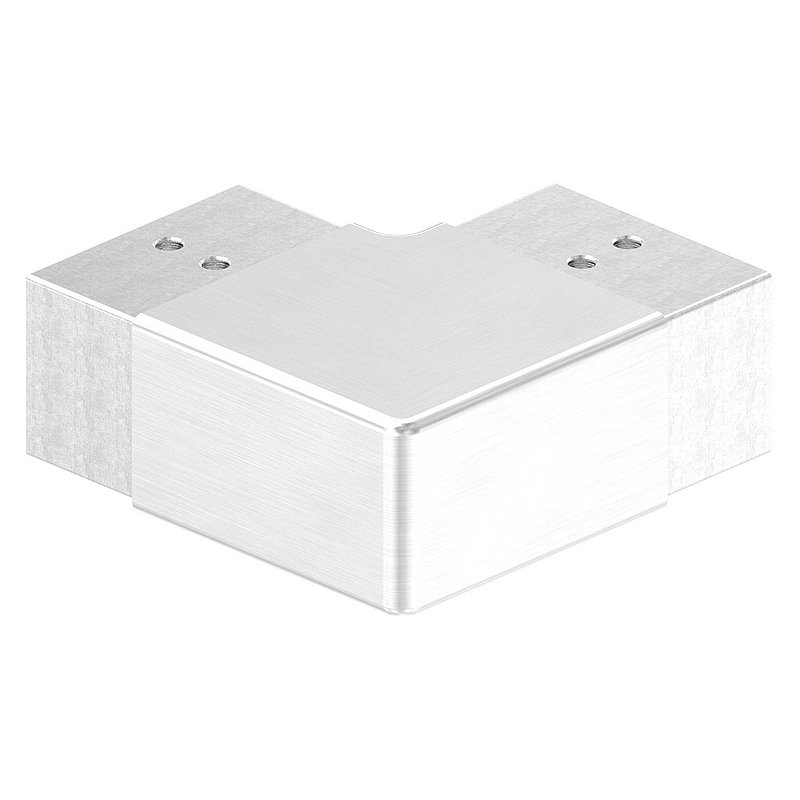 Horizontal corner bend for grooved tube 60x40mm, AISI304