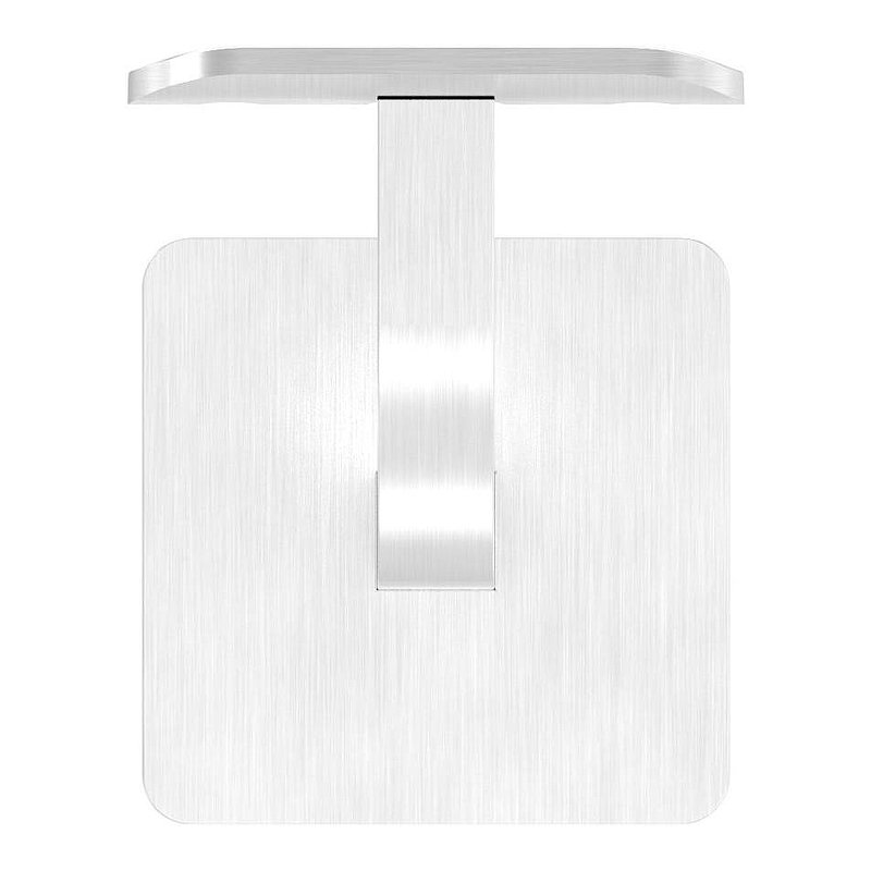 Handlaufhalter mit Handlaufanschlussplatte und Abdeckrosette (Ronde und Bügel verschweißt), V2A