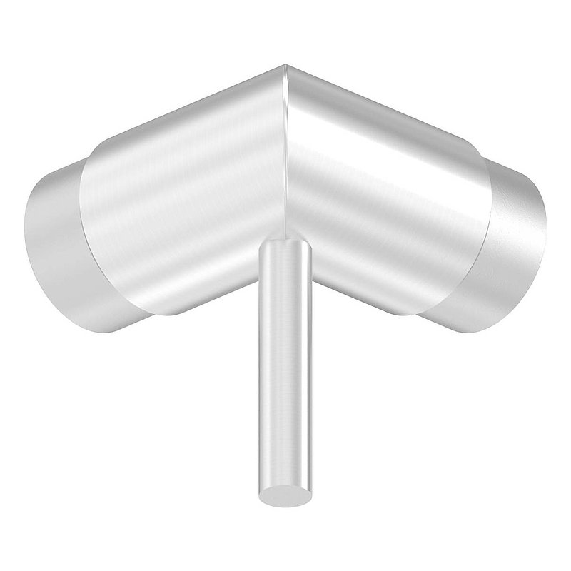 Steckecke mit Stift für Rohr 42,4x2,0mm, V2A