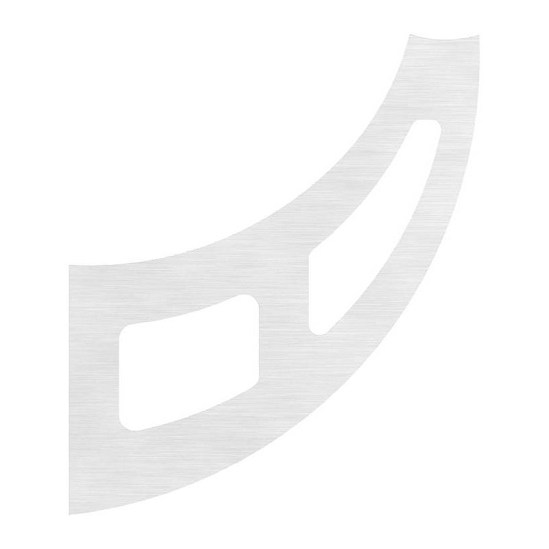 Support effilé pour main courante, 4mm d'épaisseur, V2A