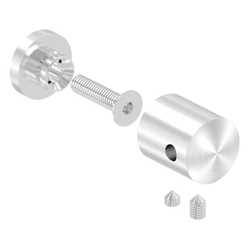 Cable holder, for 4mm rope, connection: straight, AISI304